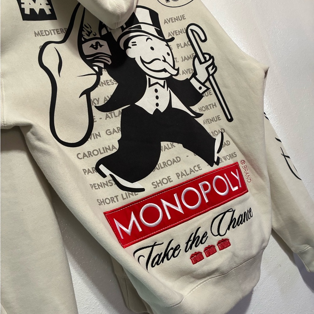 Monopoly Men's Cream Sweater - Picture 8 of 9